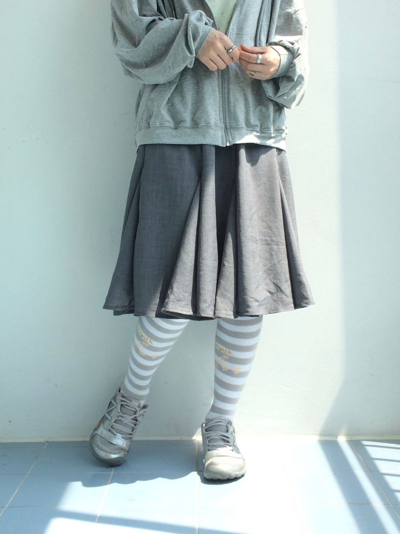 soft garden flare skirt
