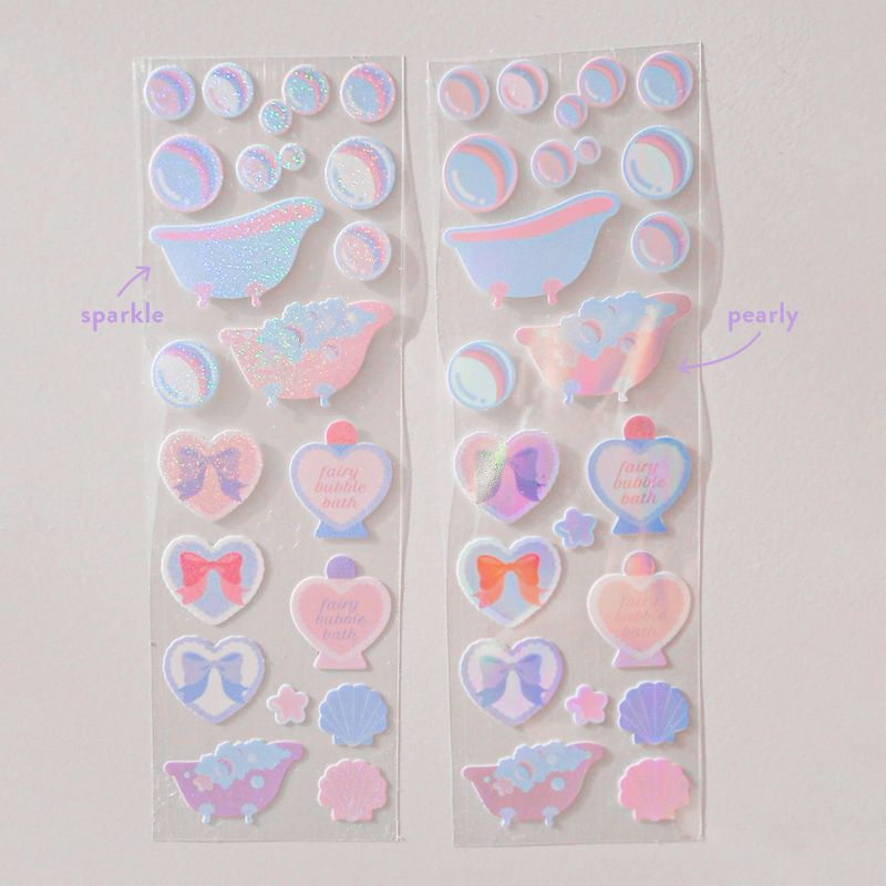 Bubble Bath seal sticker (2 set)