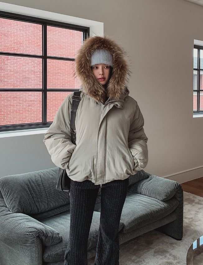 ULAN（ユレン）の「Milky Two Way String Hooded Padding（Jackets/Outerwear）」