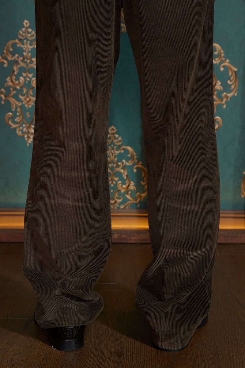 WASHED CORDUROY PANTS / KHAKI BROWN
