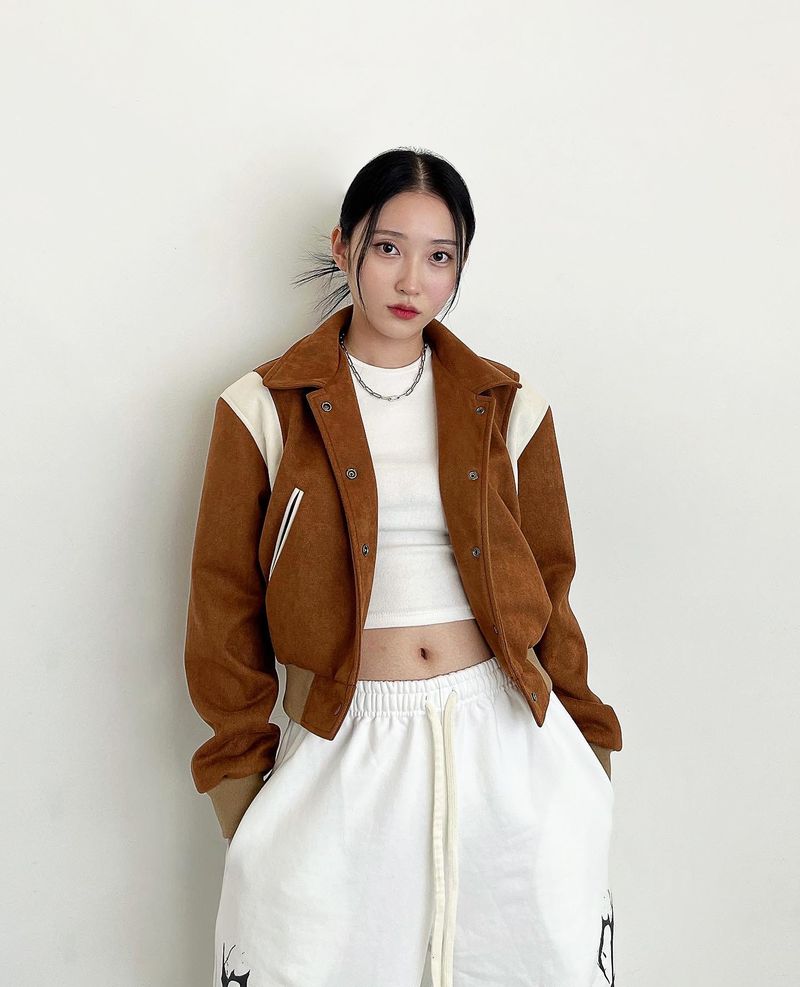 STACK LOGO VARSITY JACKET