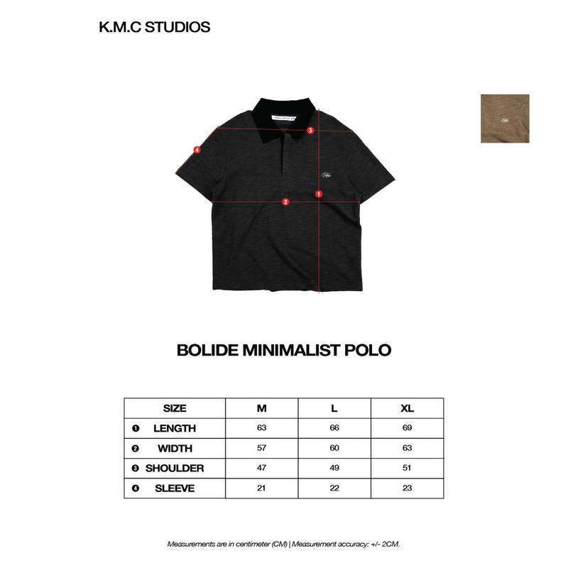 KMC | BOLIDE Minimalist Polo - Black