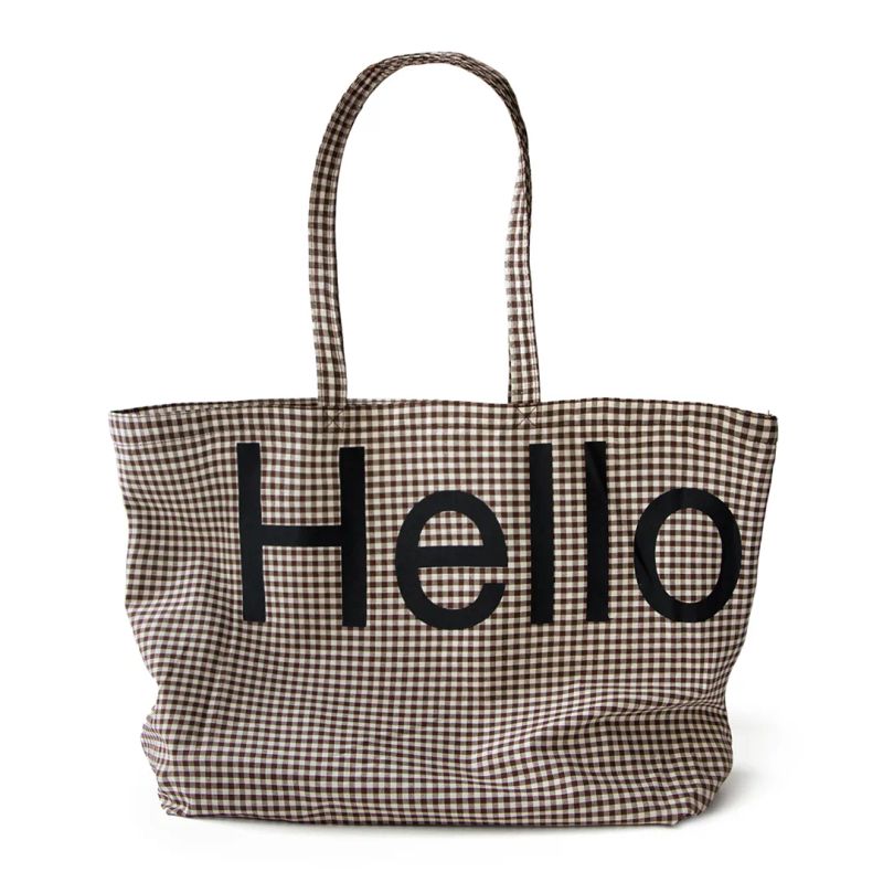 Big tote bag - Brown check