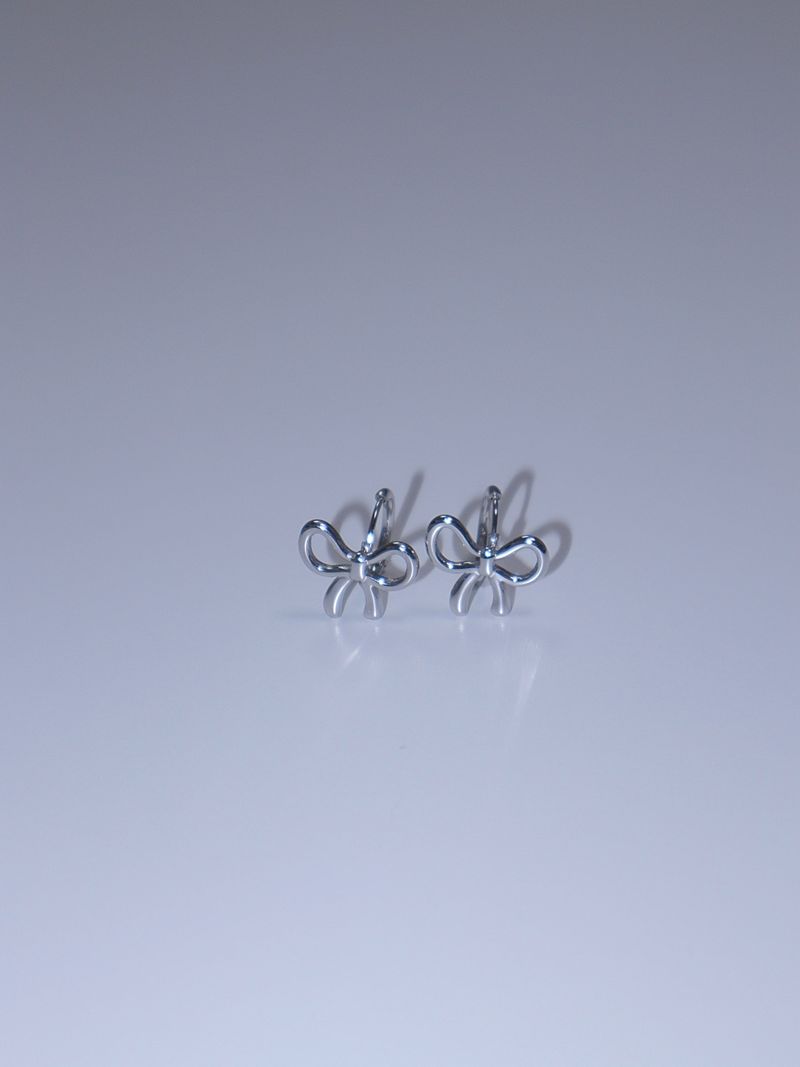 All surgical steel ribbon ring earrings