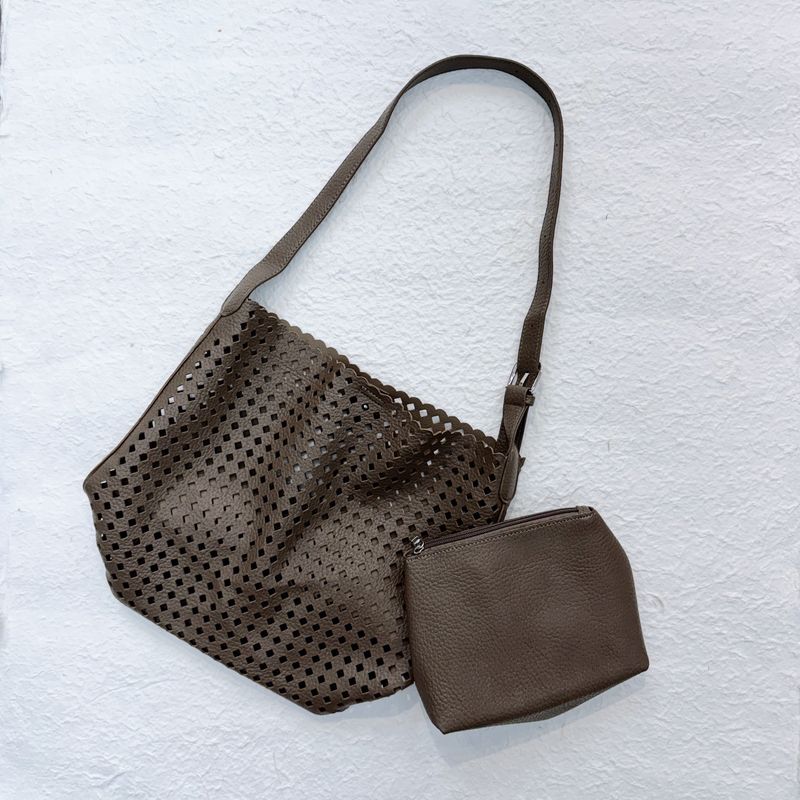 Woven Grid Bag