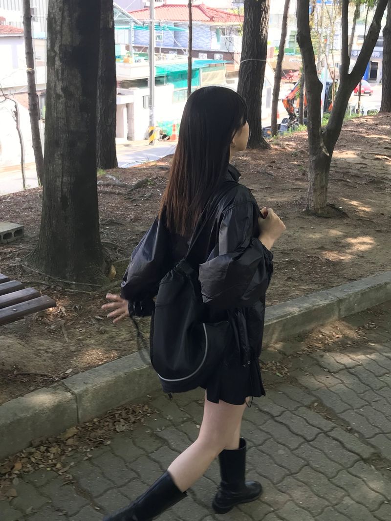lustrous windbreaker jacket