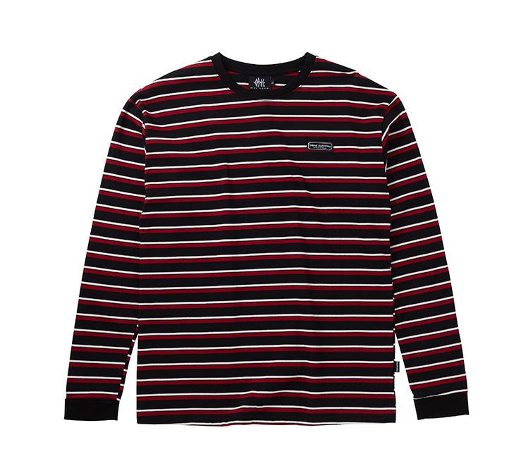 Multi stripe long sleeve T