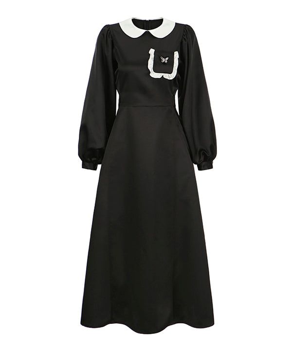 CLUT STUDIO(クラットスタジオ)の「butterfly satin collar dress(Dresses)」