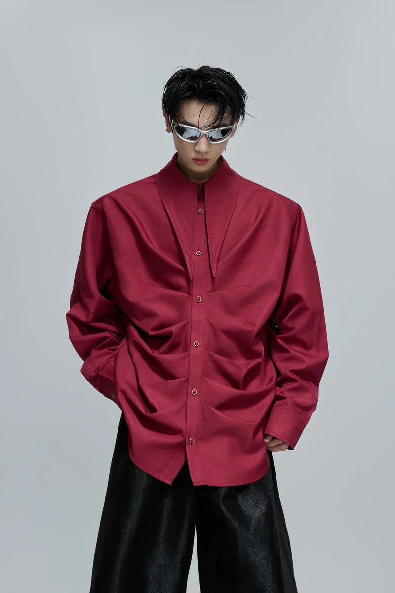 Argue Cultureの「Ruched Scarf Collar Blouse(Tops)」