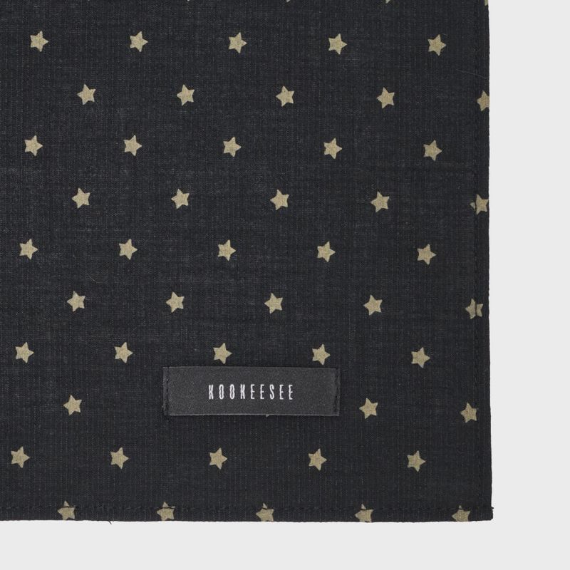 Little Star Long Scarf (black)