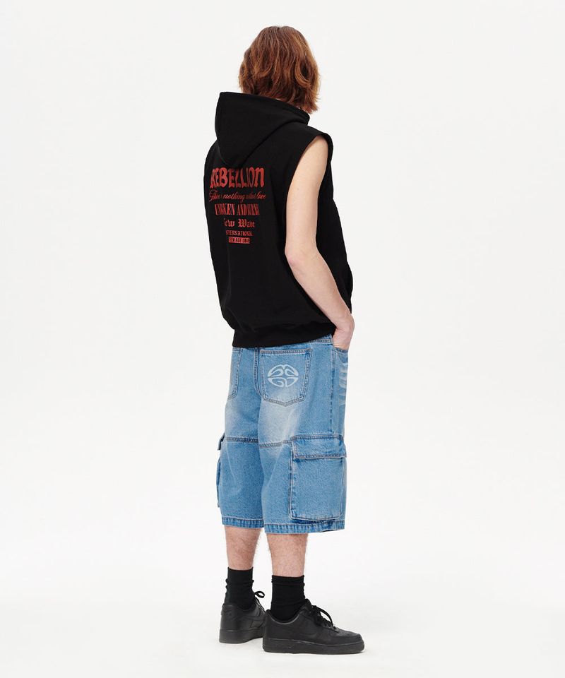 BERMUDA CARGO DENIM SHORT