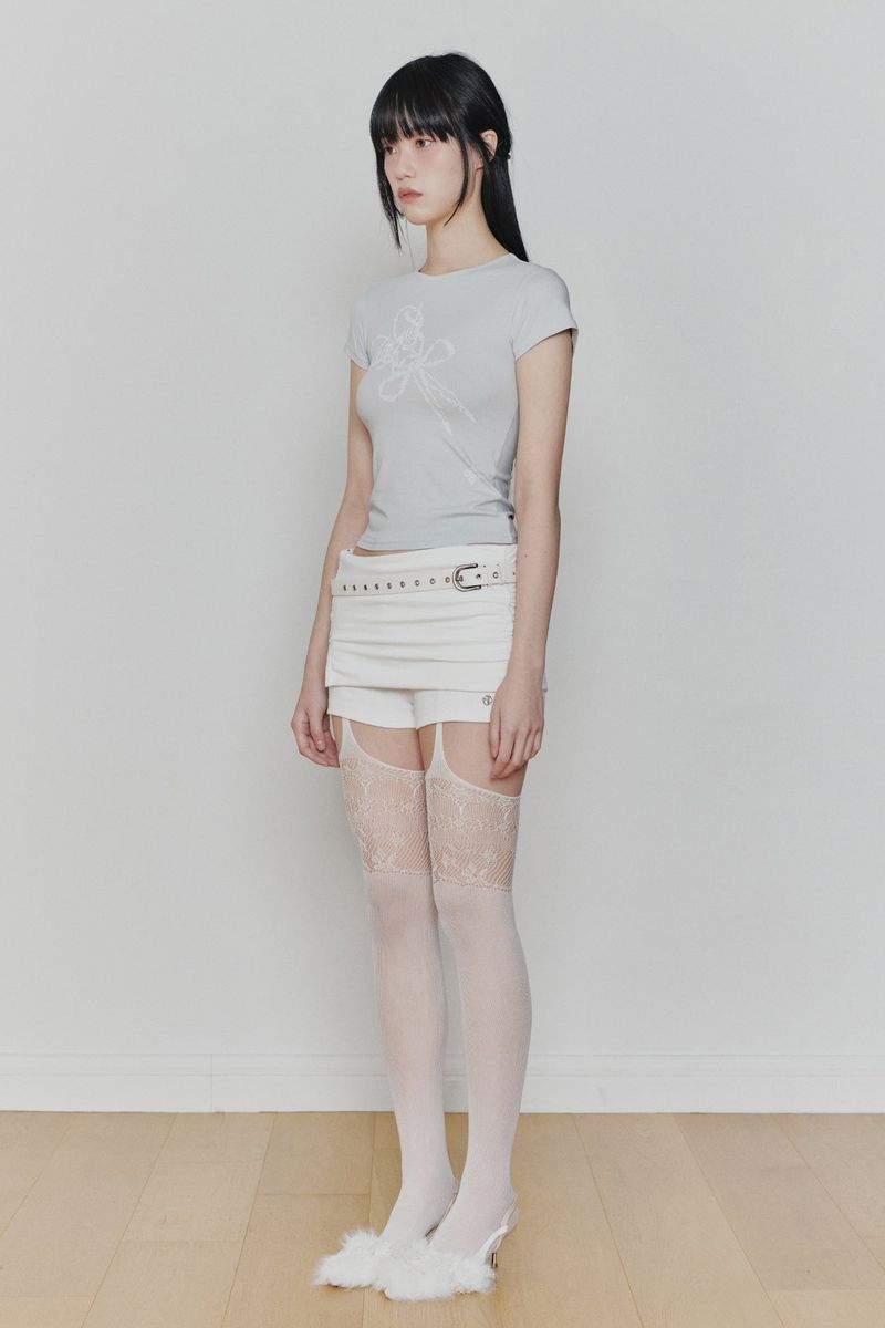 RUBY HOOK SHORTS (SS ver.) white