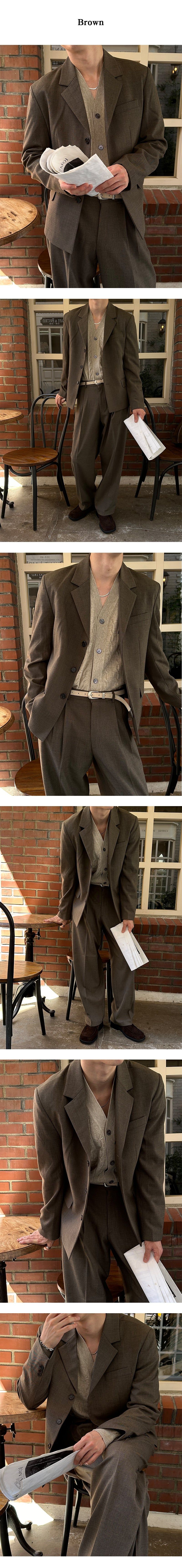 [F/W] Standard 3button short jacket(2color)