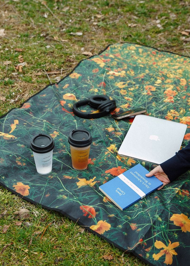wild flower picnic mat