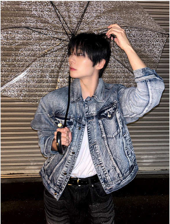 contemble snow denim jacket