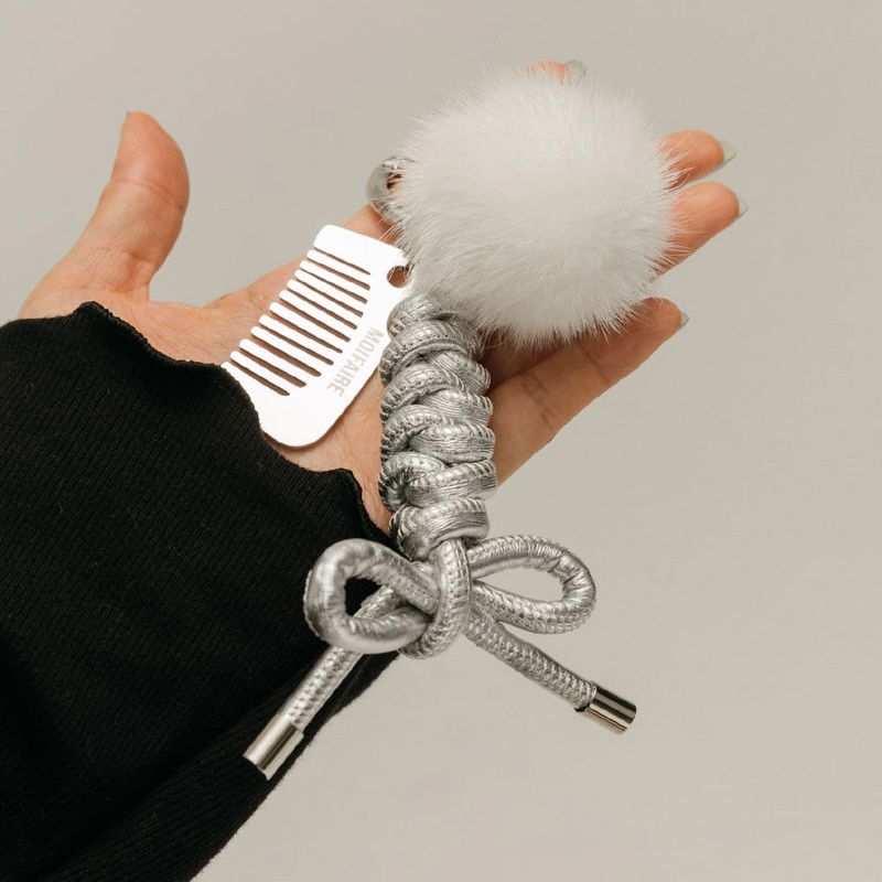 MOIFAIRE(モイフェア)の「MINK ROPE KEYRING / SILVER(Toys/Key Holders)」