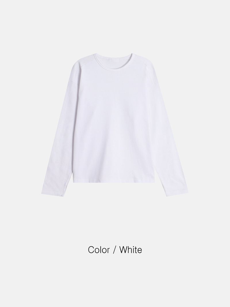 Checker Basic Crop Cut-Out Long Sleeve 3C