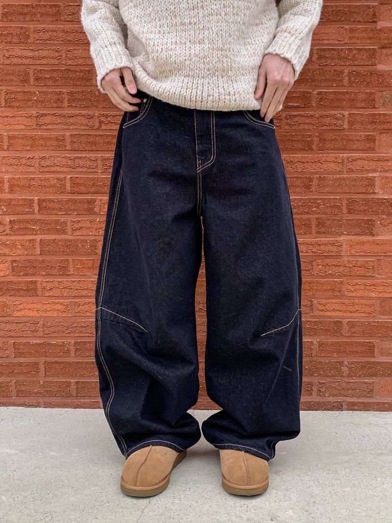 Dale pin raw denim pants