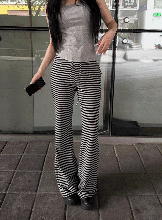 Mono Stripe Banding Pants