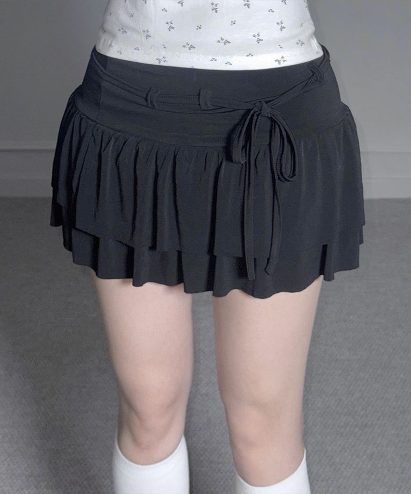 meego(ミーゴ)の「Ribbon Tiered SK (3colors)(Skirts)」