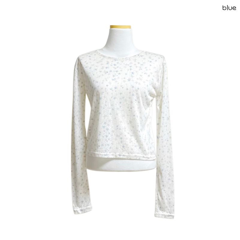 (2color) Galaxy Star Slub Long Sleeve Tee