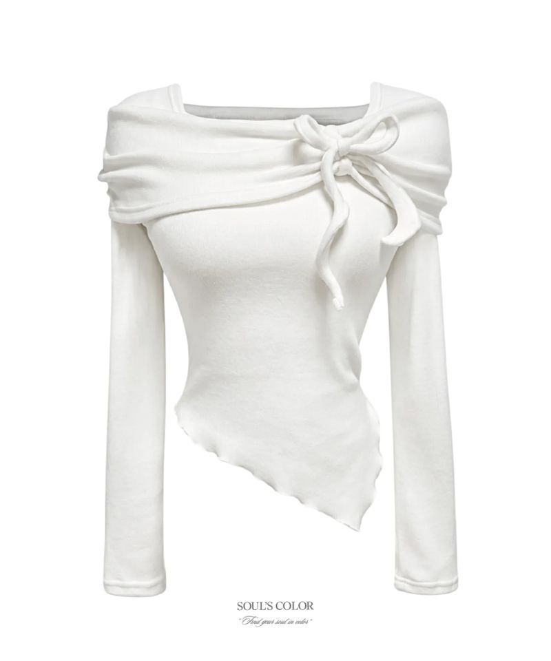 SOUL'S COLOR（ソウルズカラー）の「[BEST] Sophie off shoulder knit T (3color)（Tops）」