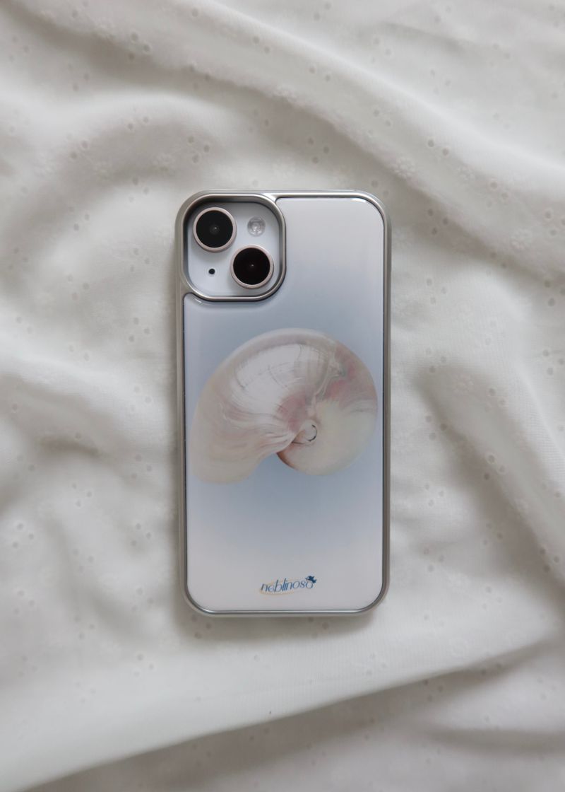 white shell silver epoxy case