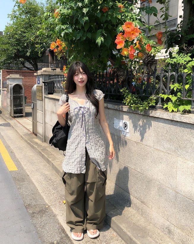 How Lace Ribbon Sleeveless