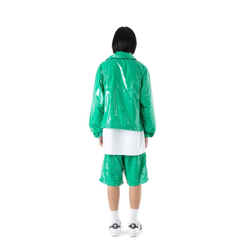 C LOGO ONE TUCK SATIN WIDE SHORT PANTS