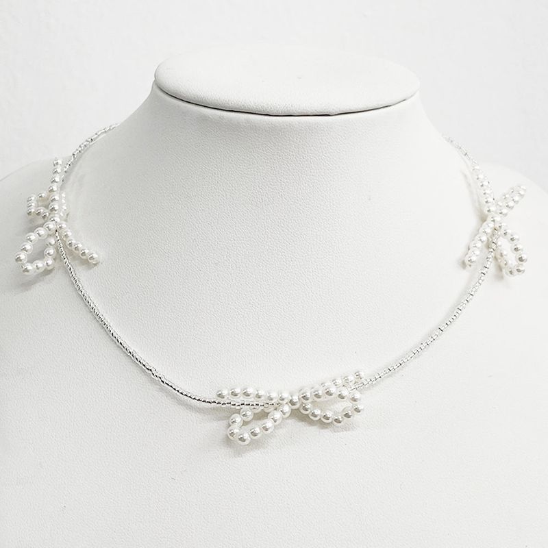 LaLuna Ribbon Bead Necklace