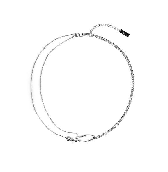 ULAN（ユレン）の「[LAN ARCHIVE] 017 Unbalanced stone chain necklace（Accessories）」