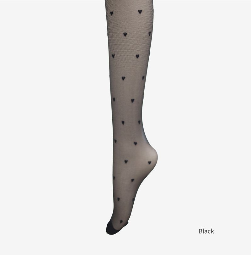 Moninta Heart See-Through Stockings