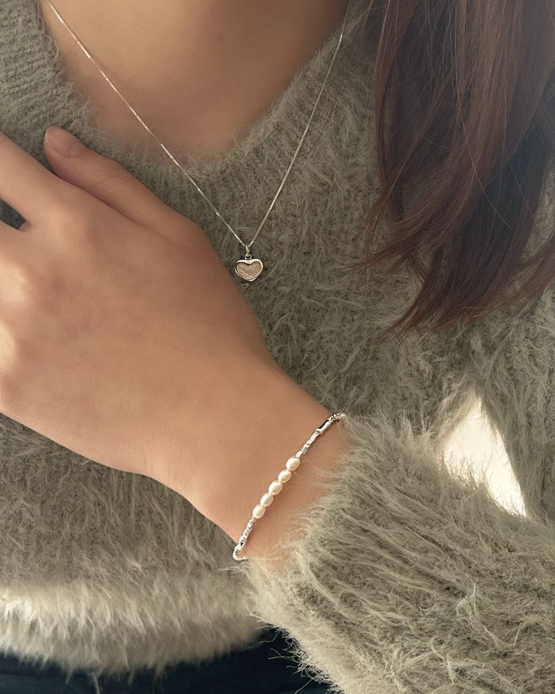 Loveholic necklace (silver)