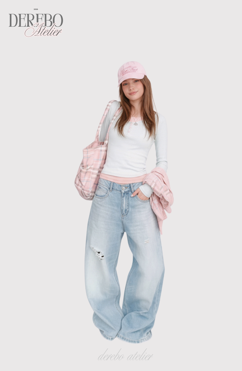 Mint pink layered t-shirt