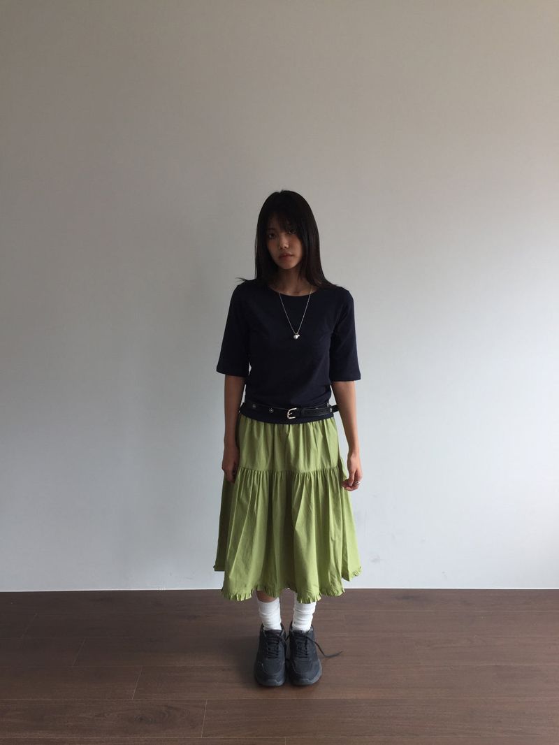 DUGGY（ダギー）の「ヌリヴェッドフリルスカート(1color)（スカート）」