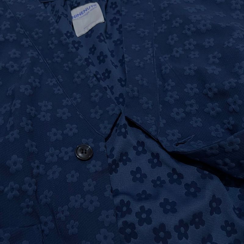 flower robe cardigan_blue