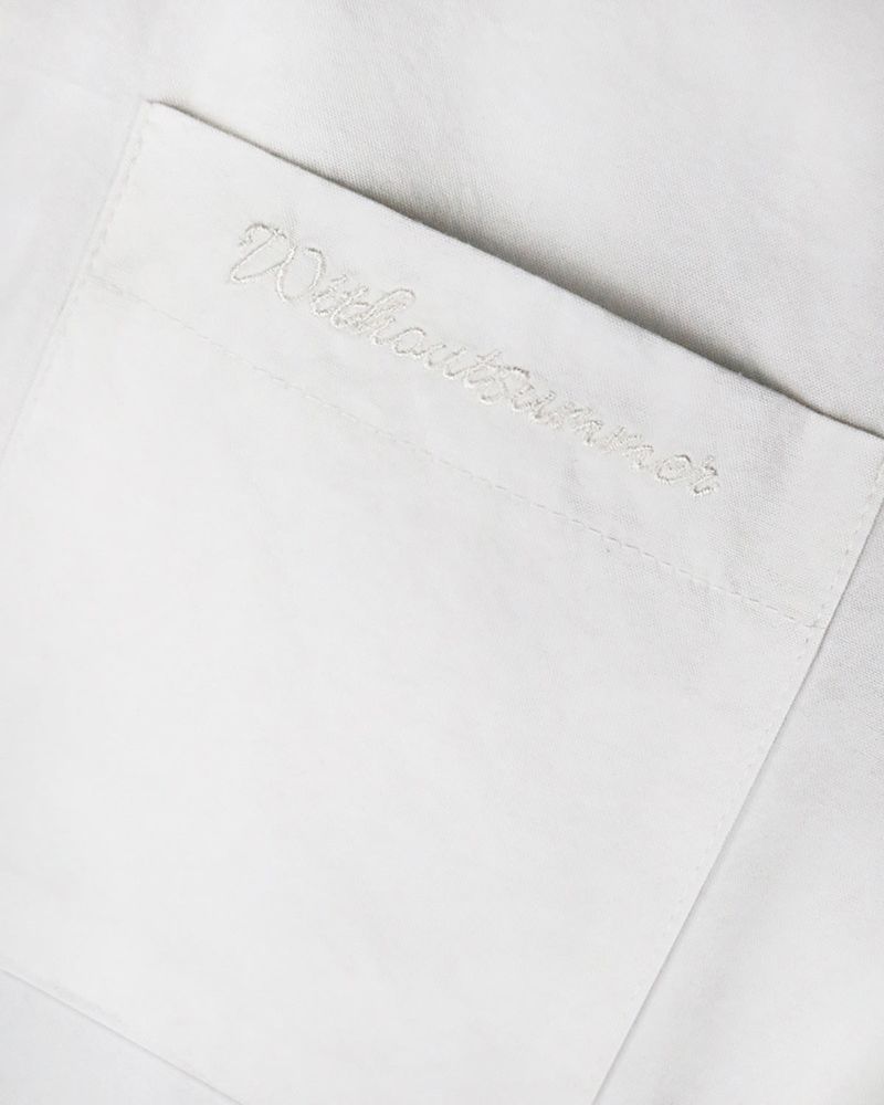 Oxford logo shirt_ivory