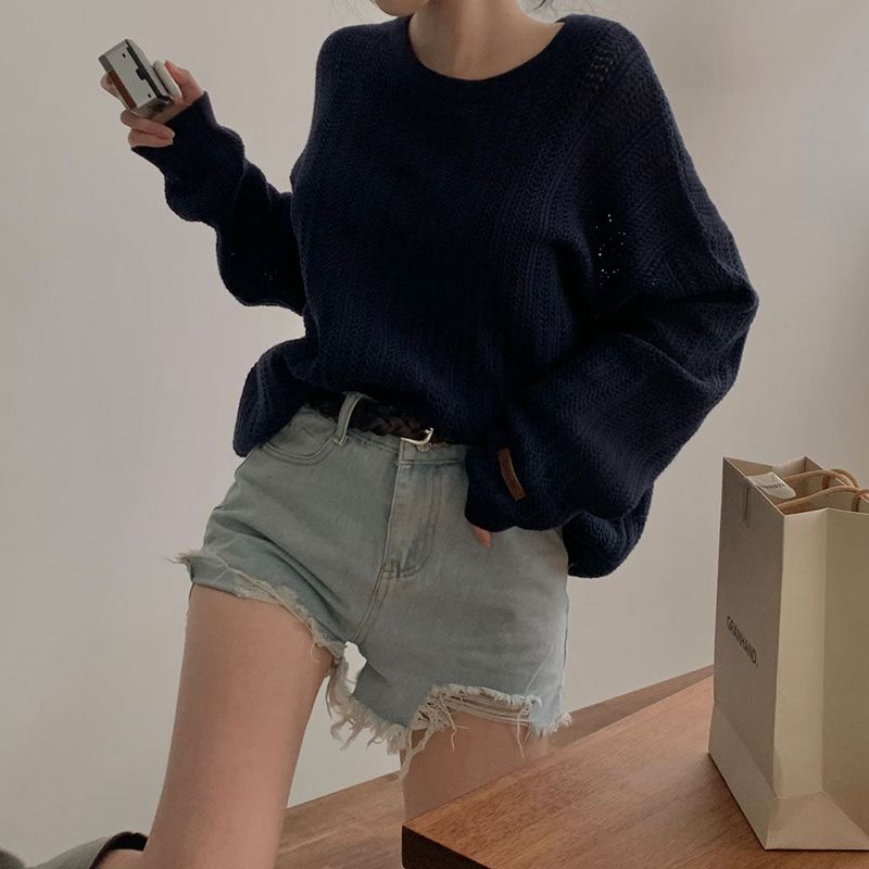 [Bellide made] Caramel Loose Fit Long Round Knitwear