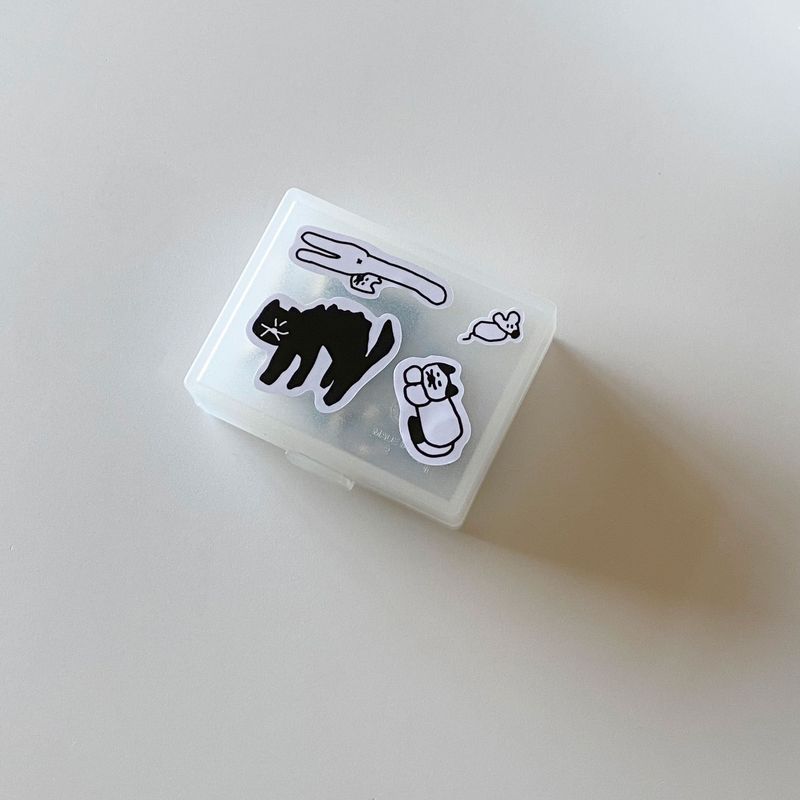 Cat's Day Seal Sticker (2 set)