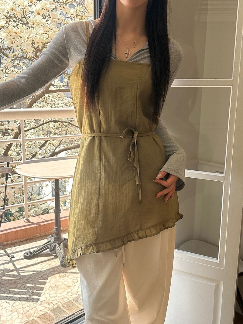 MUZESEOUL(ミューズソウル)の「Layered string one piece(3color)(Dresses)」