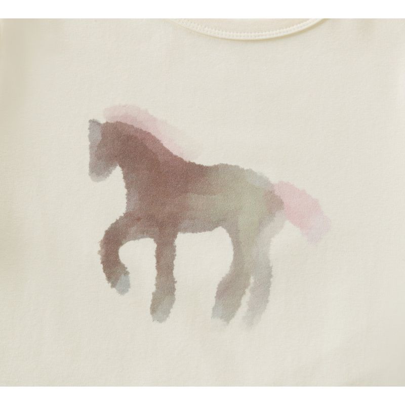 エリラホースグラフィックスリムTシャツ