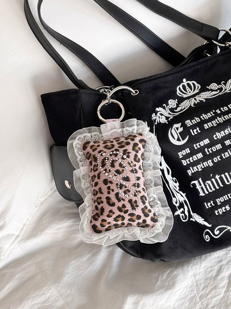 【MADE】 KIRA pocket pillow (leopard/pink)