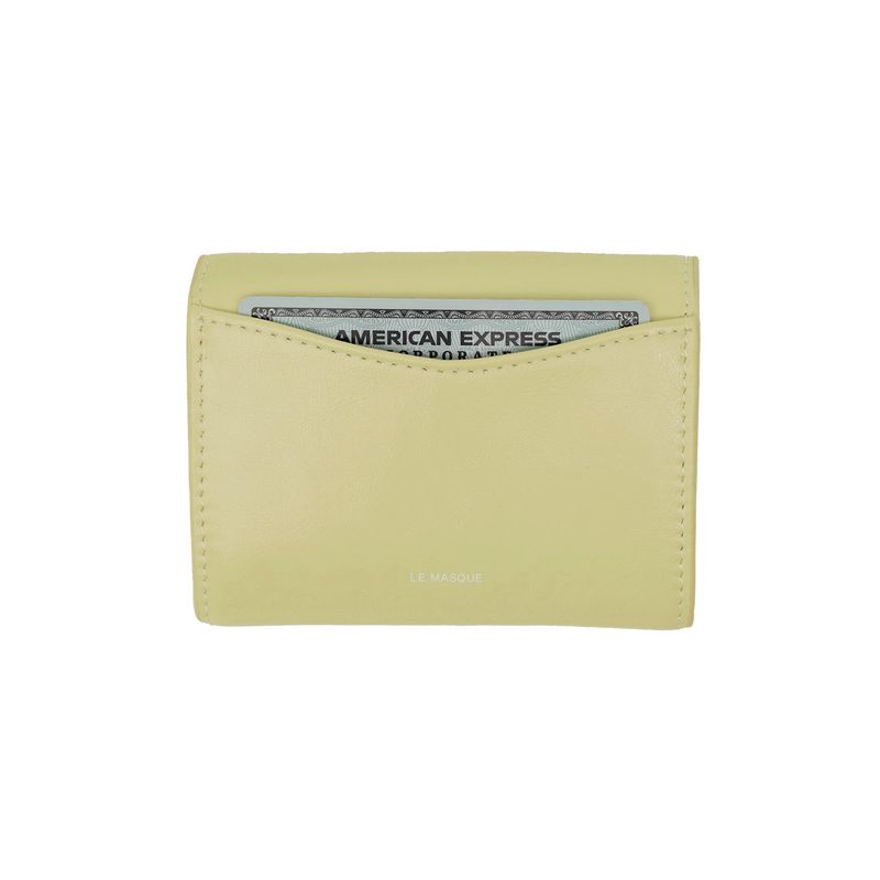 DOT TWO POCKET Coin & Card Wallets pale lemon