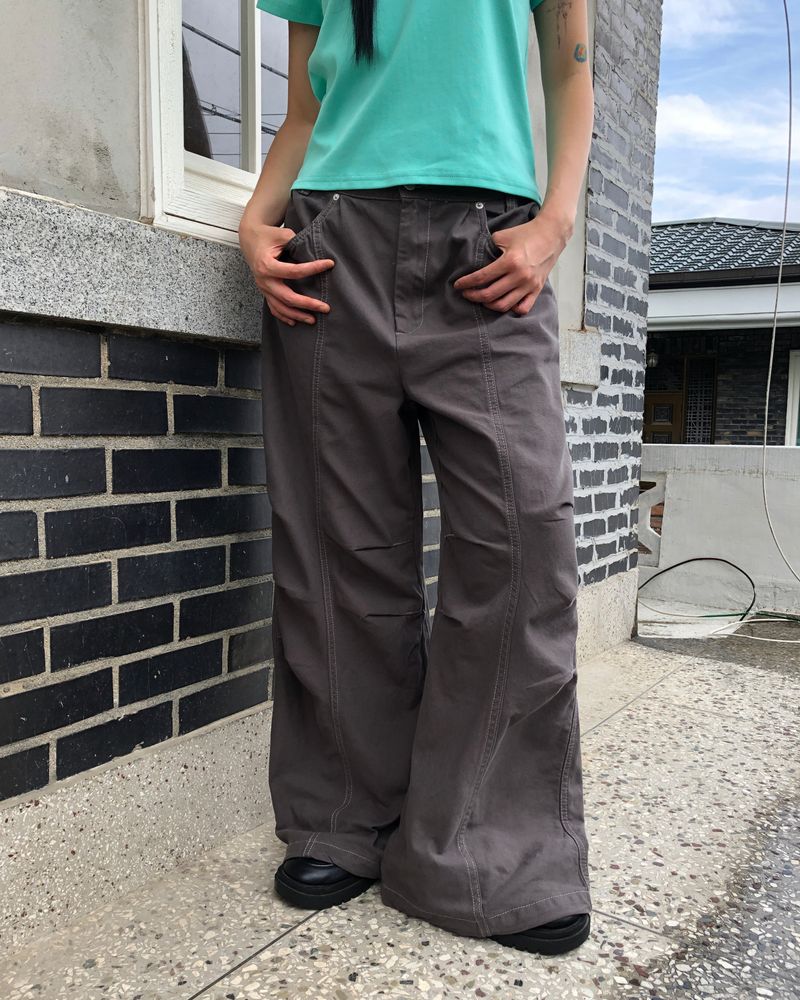 Shaon Stitch Wide Pants