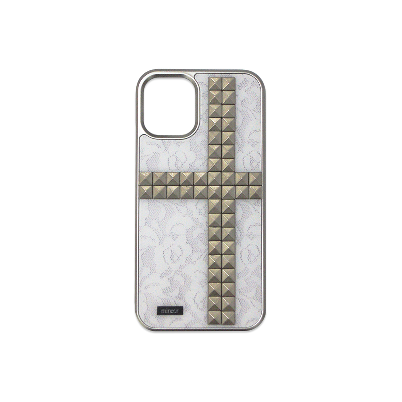 mineor（マインオアー）の「[MADE] ロジーレースマグセーフカードホルダー(studed)（スマホグッズ/小物）」