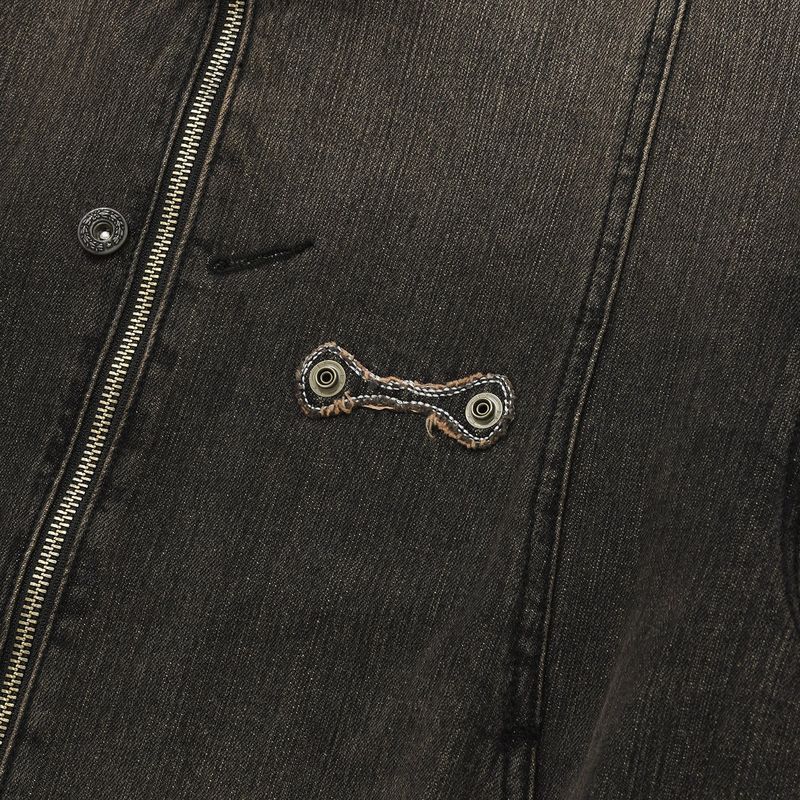 Wallet denim jacket / Vintage black