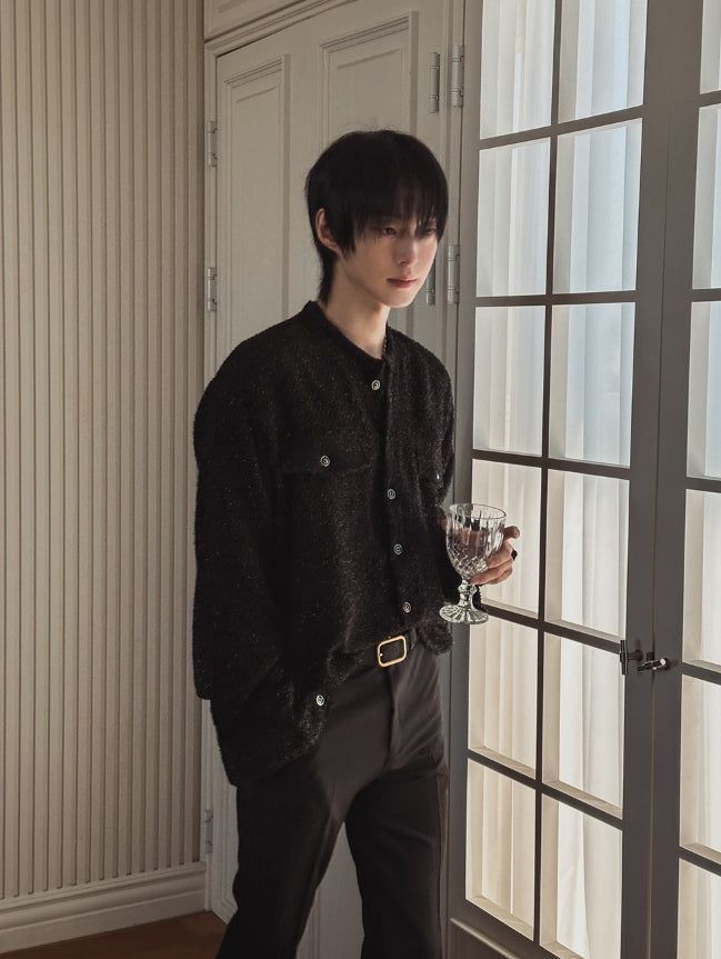 Mir Shining Tweed Crop Jacket