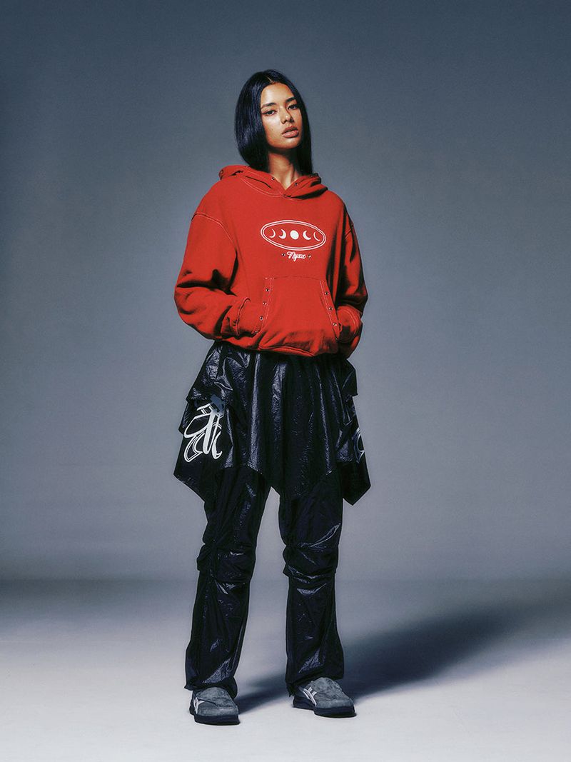 DRAPE LAYERED SKIRTPANTS (BLACK)