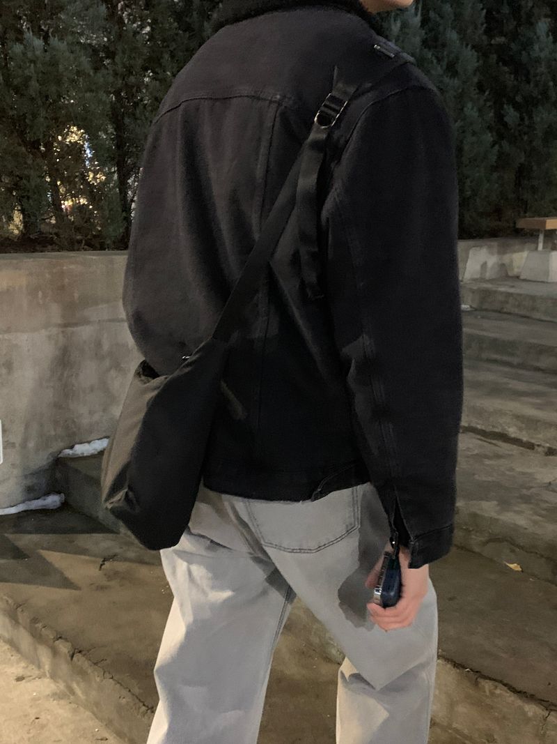 LMN Oversized Fit Wool Denim Jacket (2 colors)