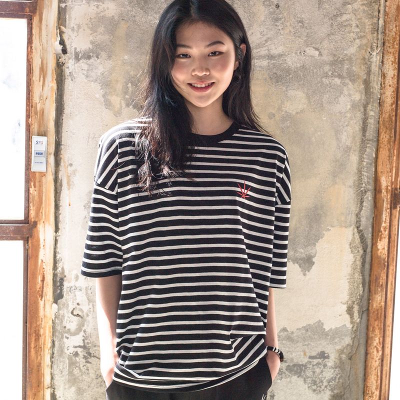 chubasco(チュバスコ)の「M17109 M. T-shirt. OF Stripe Black(Tops)」